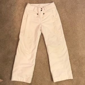 North Face White Corduroy Ski Pants